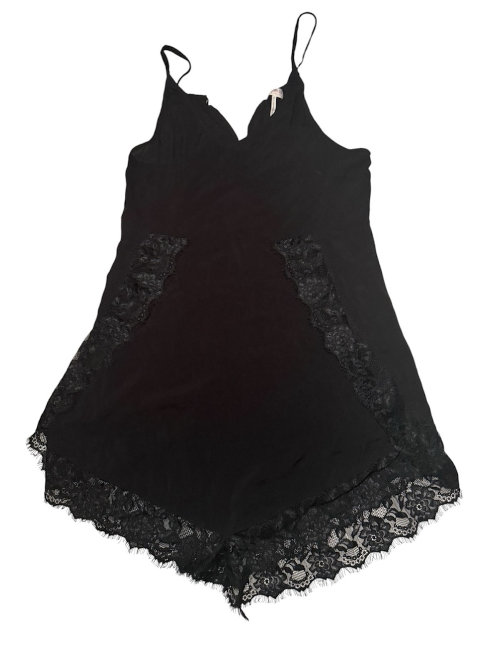 Intimately Free People black lace slip nightdress size Medium